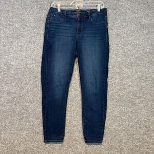 Curve Appeal Jeans Womens 8x29 Blue Minimalist‎ Jegging Stretch Skinny Casual